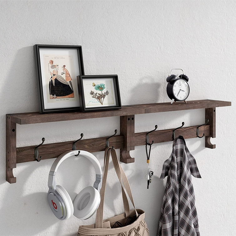 Red Barrel Studio Wall 6 Hook Wall Mounted Coat Rack Wayfair